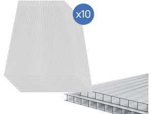 Zestaw 10 paneli z poliwęglanu o grubości 4 mm „Michigan” – 7,9 m²