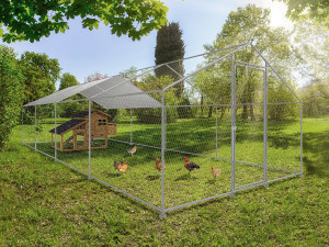 Kojec dla kur 24 m² siatka druciana 8 x 3 x 2 M stal ocynkowana 2