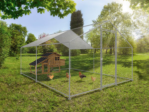 Kojec dla kur 9 m² siatka druciana 3 x 3 x 2 M stal ocynkowana 2