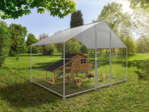 Kurnik o powierzchni 6 m², ocynkowana siatka stalowa 2 x 3 x 2 M 2