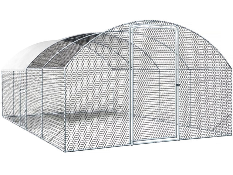15 m² kurnik kopułowy "Cocorico" - 5 x 3 m - stal ocynkowana