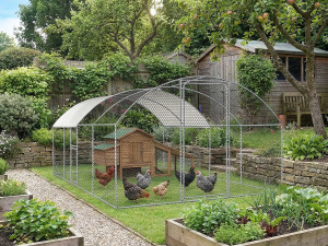 15 m² kurnik kopułowy "Cocorico" - 5 x 3 m - stal ocynkowana 2