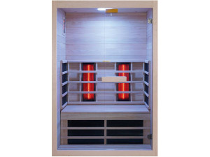 Sauna na podczerwień "Venus Vital" - 2-osobowa - 128,6 x 907 x 190 cm - Drewno 2