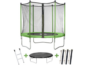 Trampolina "Yoopi" 2 - O 2.44 m - Z siatką i drabinką