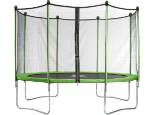 Trampolina Yoopi 2 LUXE - Ø 3.65 m - Avec filet + échelle + couverture + kit d'ancrage 2