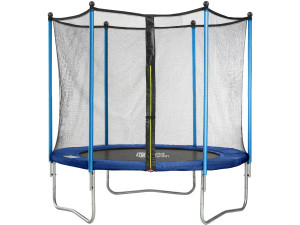 Trampolina "Happy" - Ø 1.80 m - Z siatką + drabinką + pokrowcem + zestawem kotwicznym 2