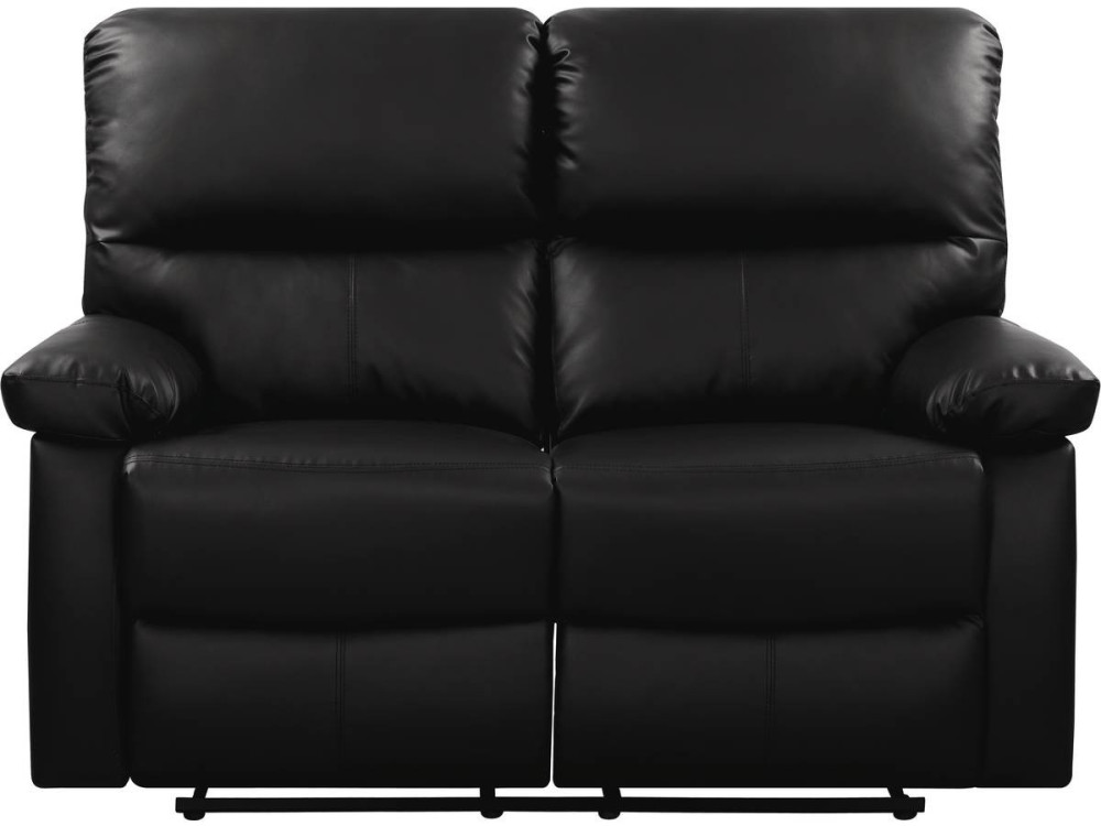 Sofa wypoczynkowa "Lincoln" - 147 x 89 x 103 cm - 2 miejsca - Czarna