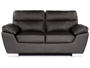 Kanapa z ekoskóry/PVC "Dallas" - 169 x 88 x 90 cm - 2 miejsca - Czekoladowa 2