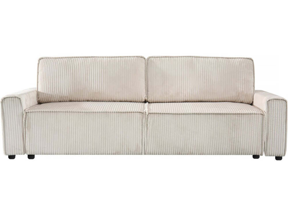 Sztruksowa rozkladana sofa "Montaigne" - 3 miejsca - Bez