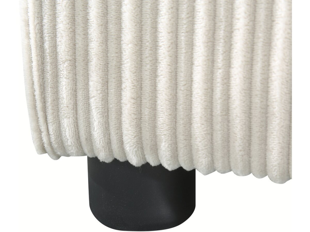 Sztruksowa rozkladana sofa "Montaigne" - 3 miejsca - Bez