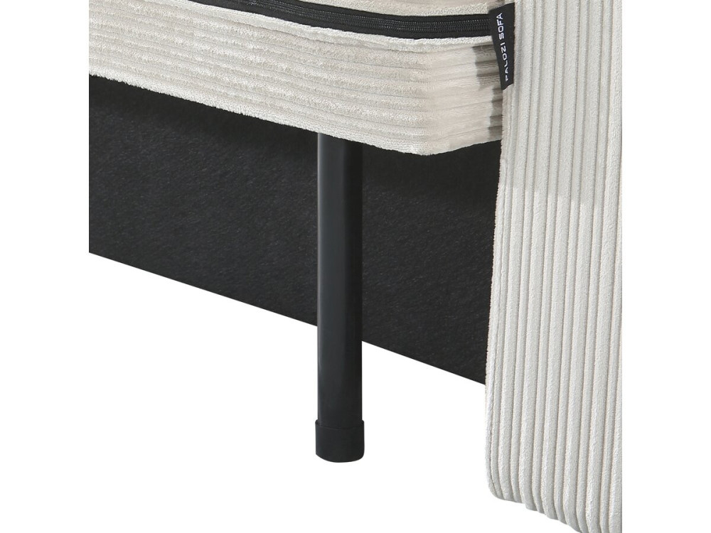 Sztruksowa rozkladana sofa "Montaigne" - 3 miejsca - Bez