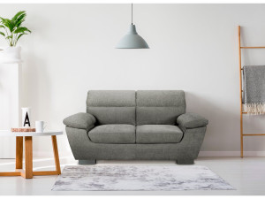 Sofa z tkaniny stalej „Dallas” – 169 x 88 x 90 cm – 2 miejsca – Szara 2