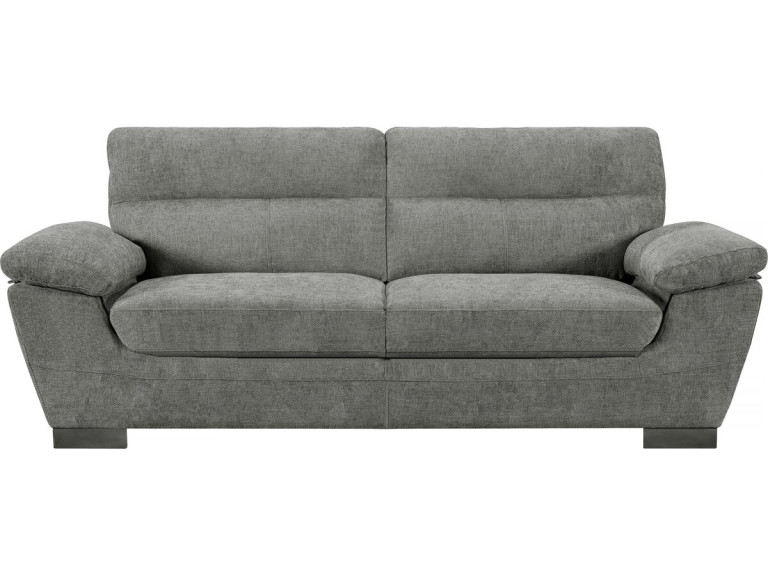 Sofa materiałowa "Dallas" - 210 X 88 X 90 cm - 3-osobowa - Szary