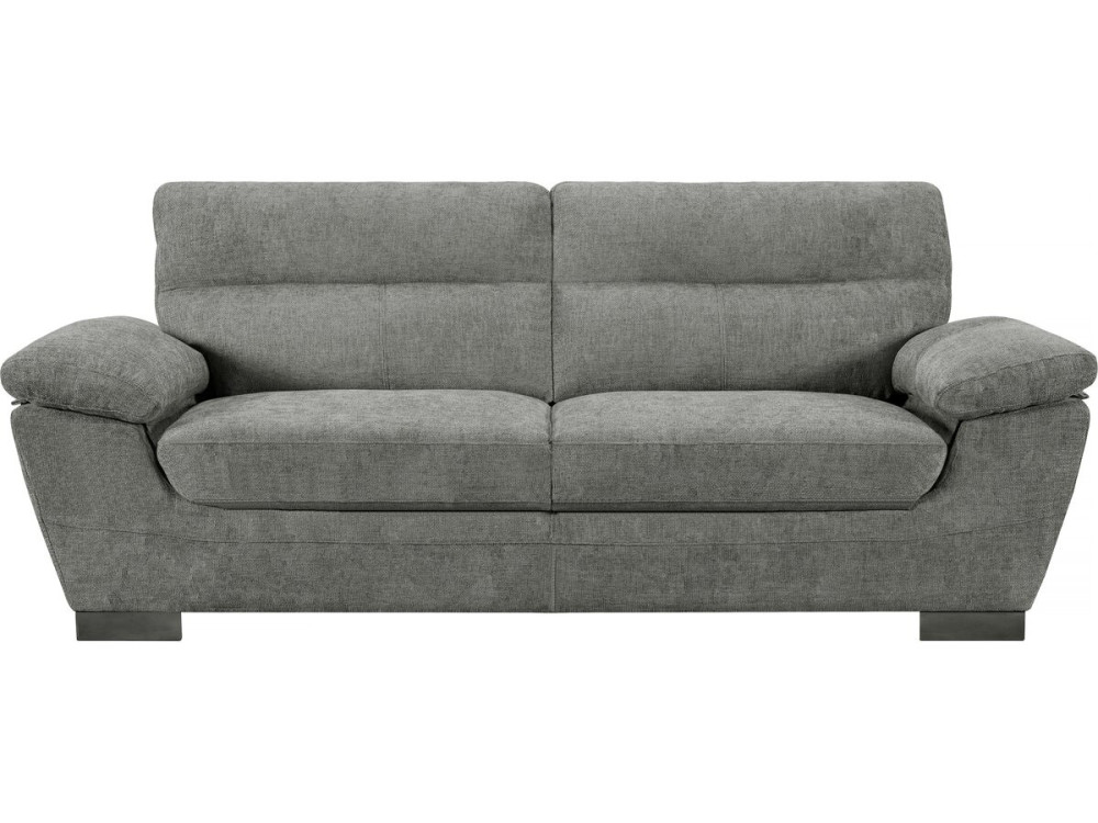 Sofa materiałowa "Dallas" - 210 X 88 X 90 cm - 3-osobowa - Szary