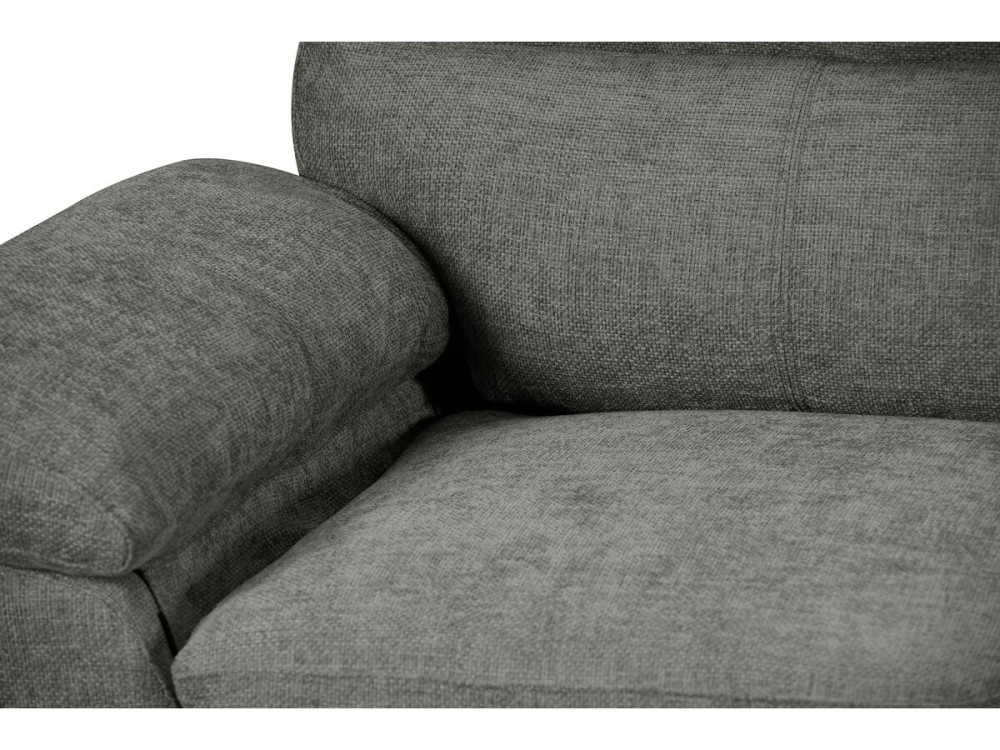 Sofa materiałowa "Dallas" - 210 X 88 X 90 cm - 3-osobowa - Szary