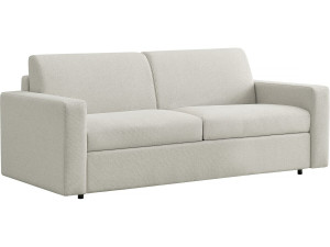 Sofa rozkładana "Diana" z tkaniny ekspresowej - 140 cm spania - 3-osobowa - Beżowa