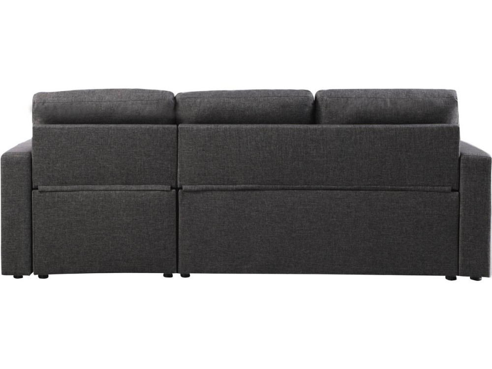 Kanapa narożna "Alain" - 221 x 145 x 85 cm - 3 miejsca - Szara