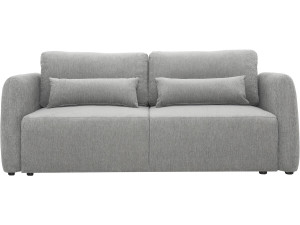 3-osobowa sofa prosta z funkcją rozkładania, obita tkaniną „Concorde” – szara