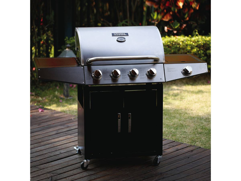 Grill gazowy "Party 5" - 5 palników, w tym 1 boczny - 15,2 kW