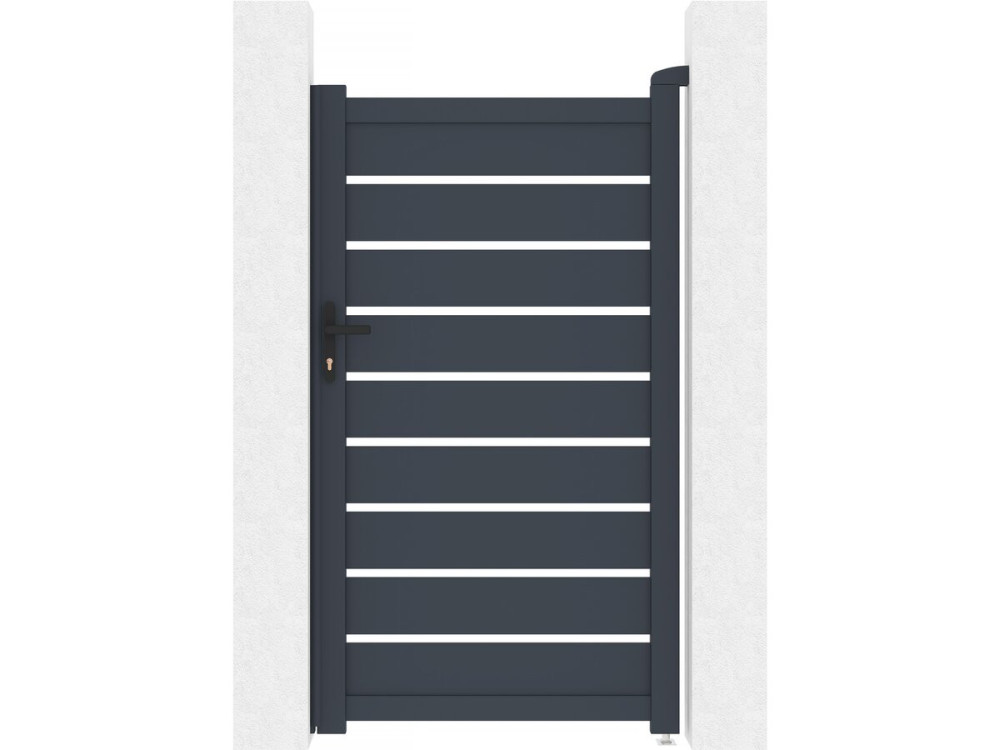 Brama aluminiowa "Bastien" - 100 x 176 cm - Antracyt