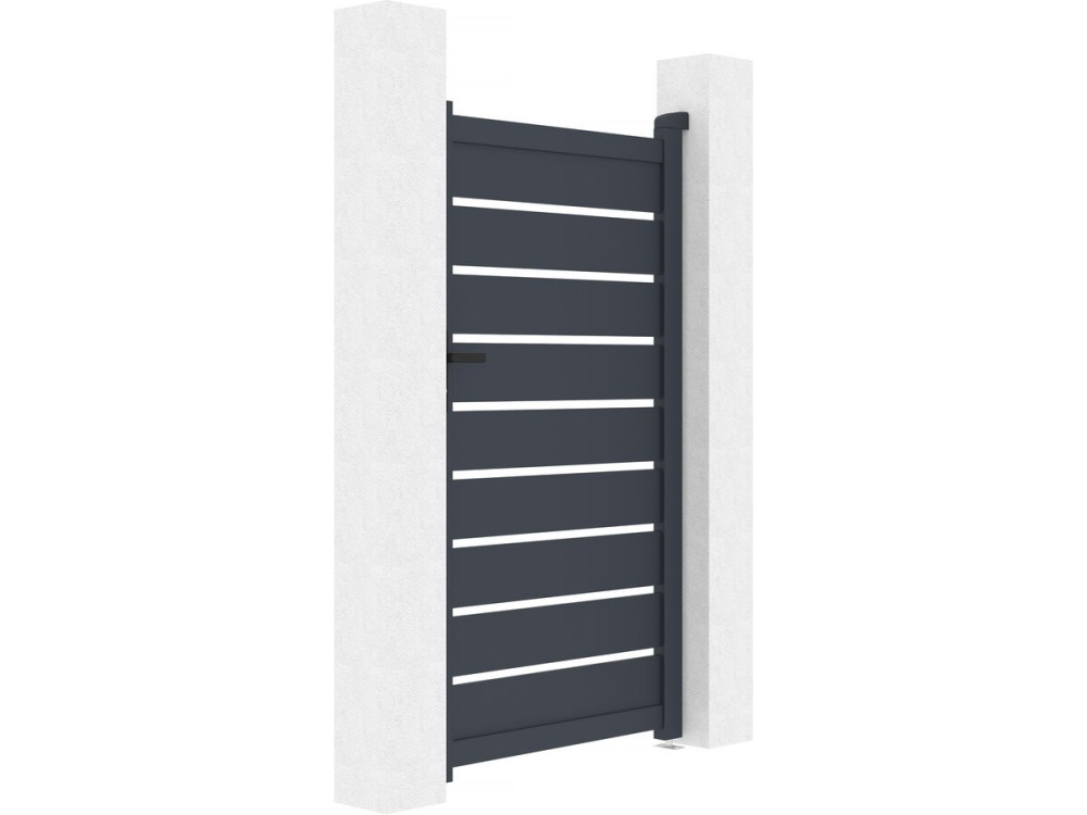 Brama aluminiowa "Bastien" - 100 x 176 cm - Antracyt