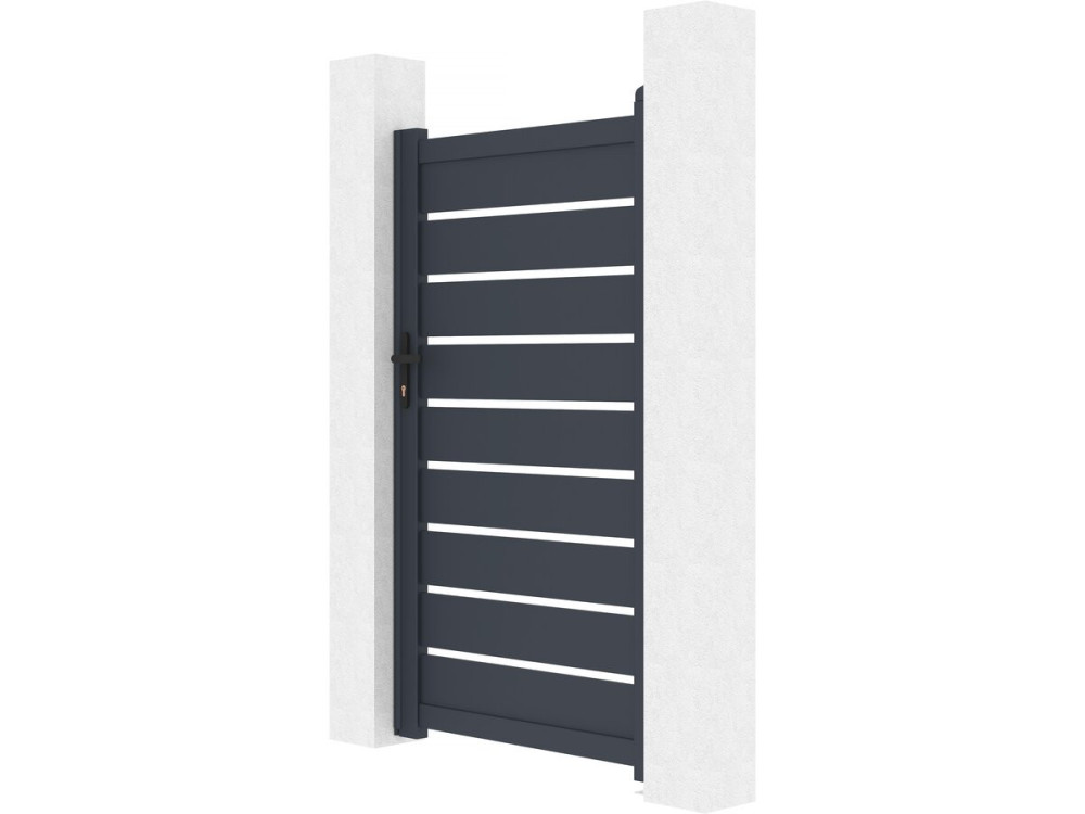 Brama aluminiowa "Bastien" - 100 x 176 cm - Antracyt