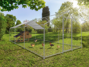 Kojec dla kurcząt 18 m² siatka druciana 6 x 3 x 2 M stal ocynkowana 2