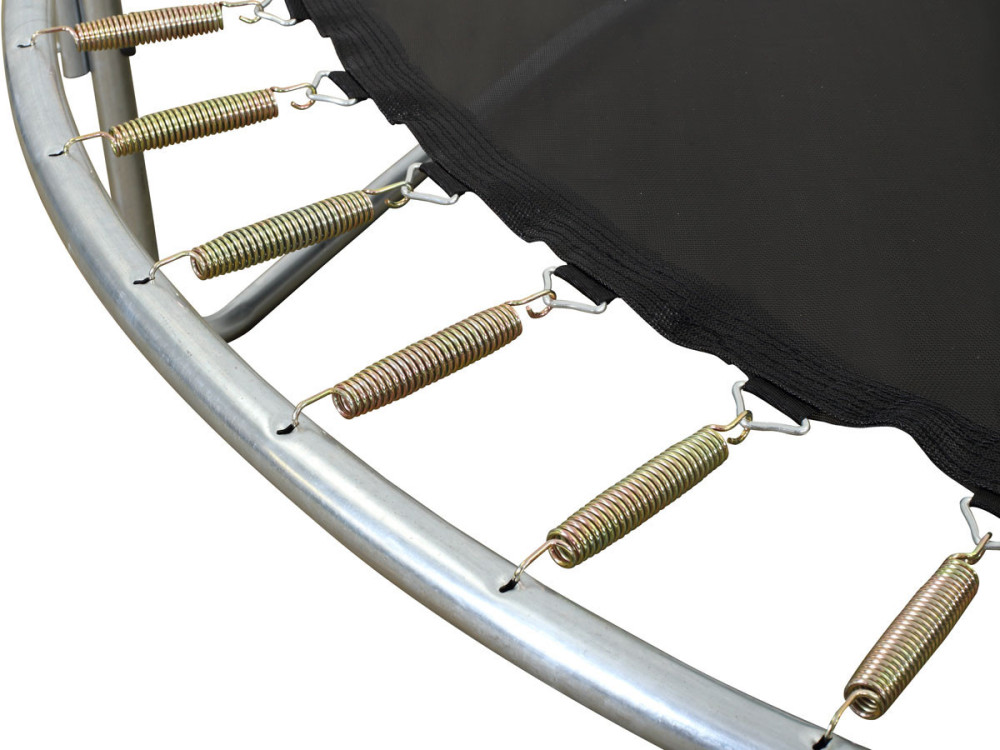 Trampolina „Yoopi” - Ø 4.25 m - z siatką + drabinką + pokrowcem + zestawem do mocowania