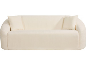 Sofa "Ondine" z tkaniny - 3-osobowa - beżowa
